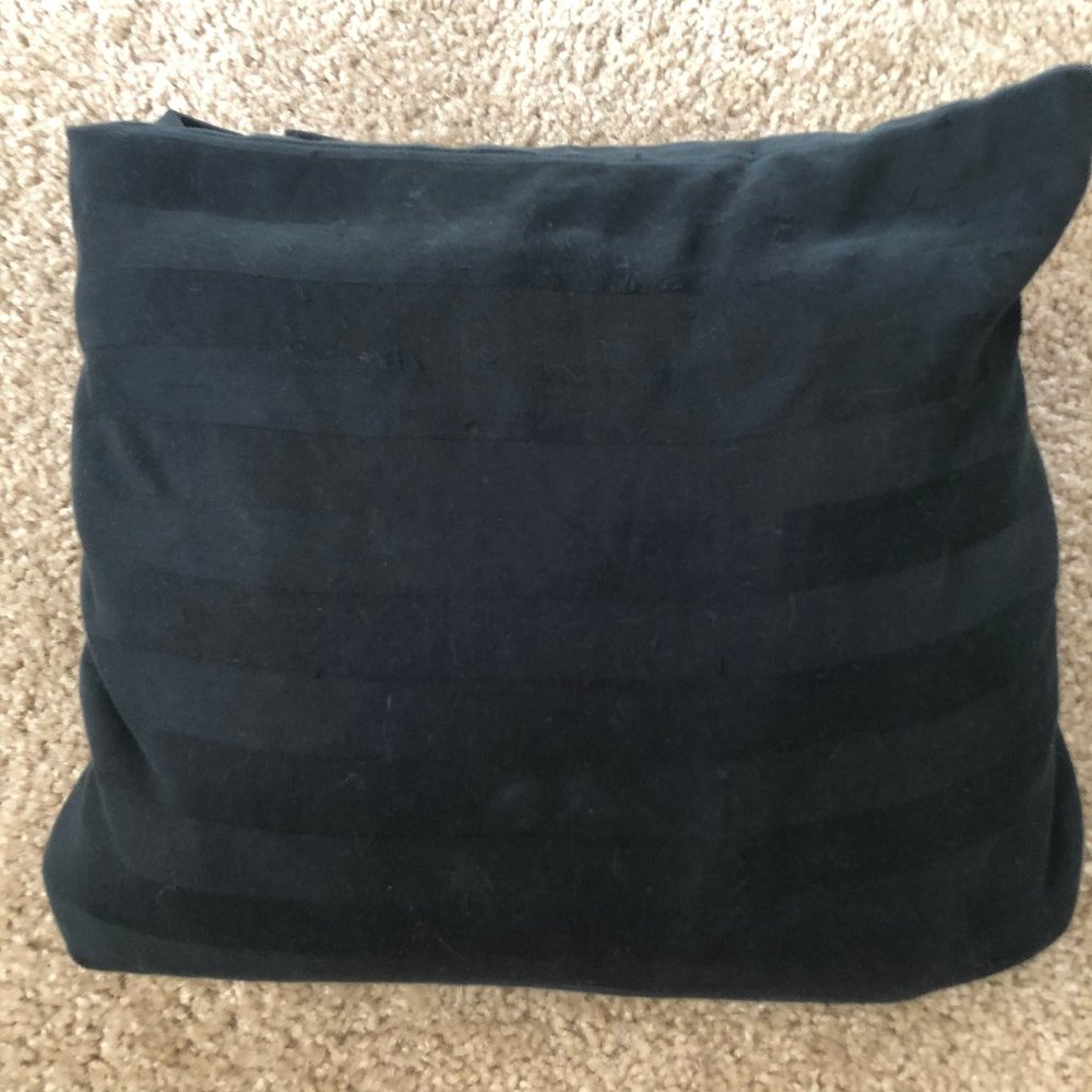 Black Damask Stripe Sheet Set - Twin